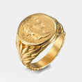 Load image into Gallery viewer, Gold Caesar Ring
