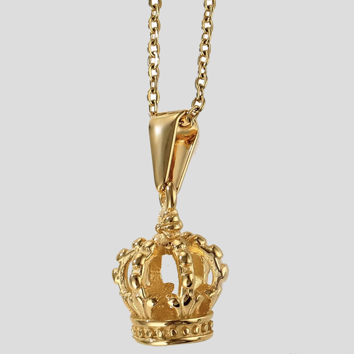 Gold Crown Pendant