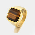 Load image into Gallery viewer, Gold Tiger Eye Ring
