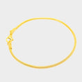 Load image into Gallery viewer, Gold Snake Bracelet 1.5mm
