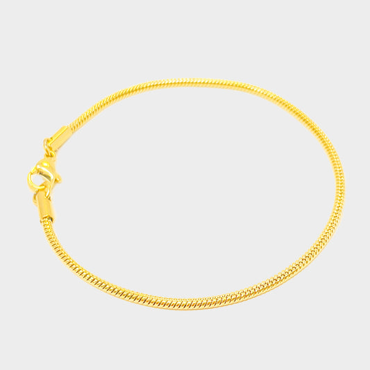 Gold Snake Bracelet 1.5mm