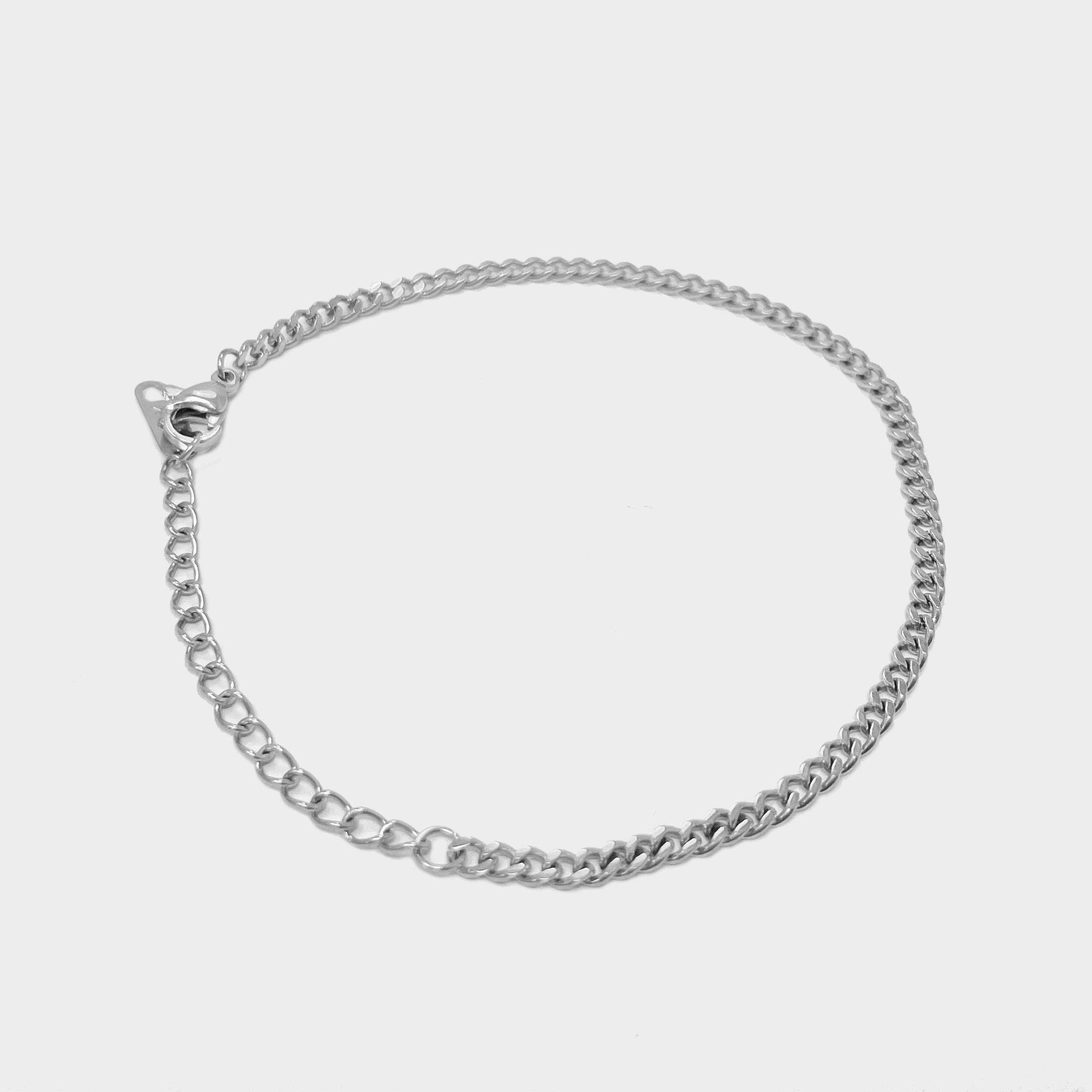 Silver Cuban Bracelet 3mm