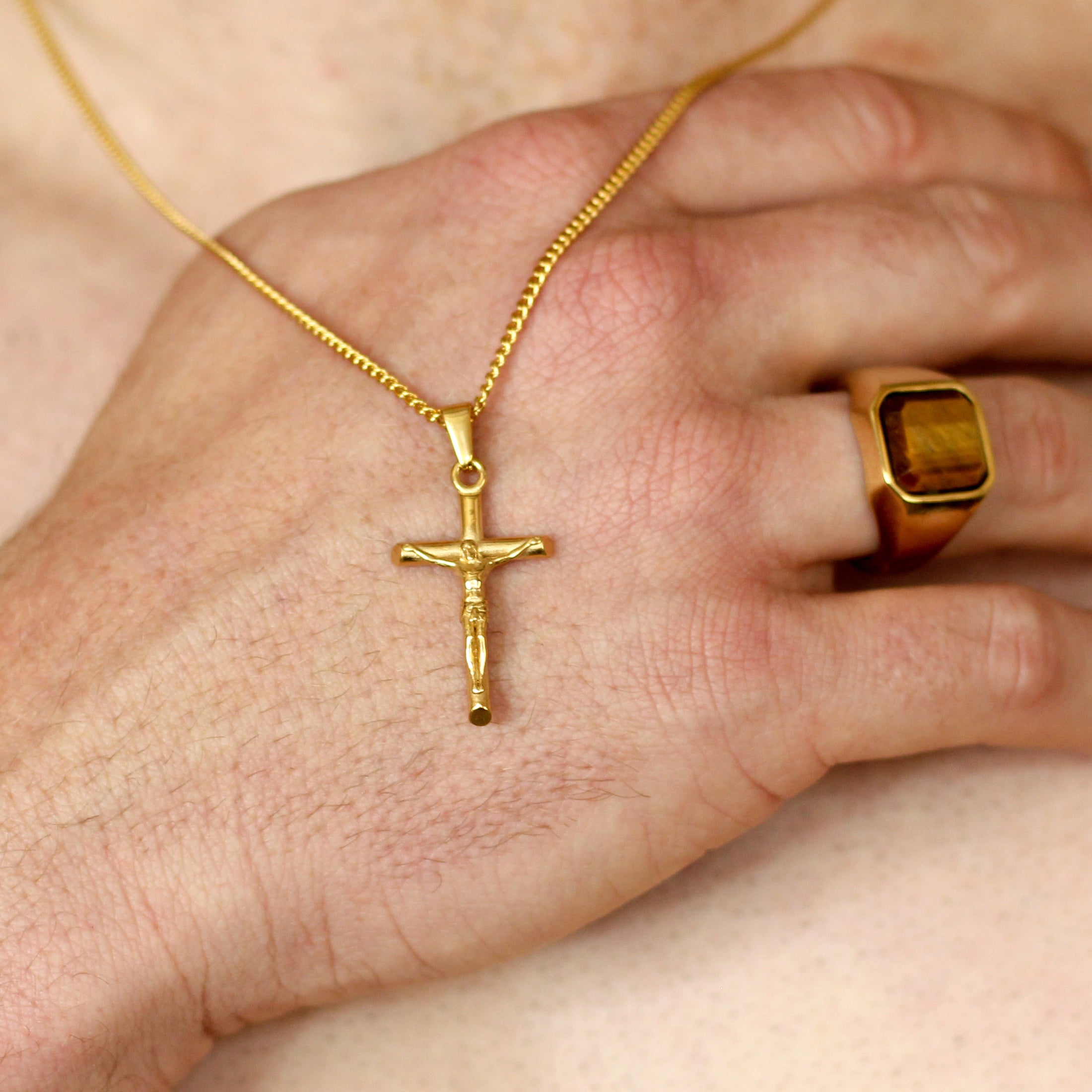 Gold Crucifix Pendant