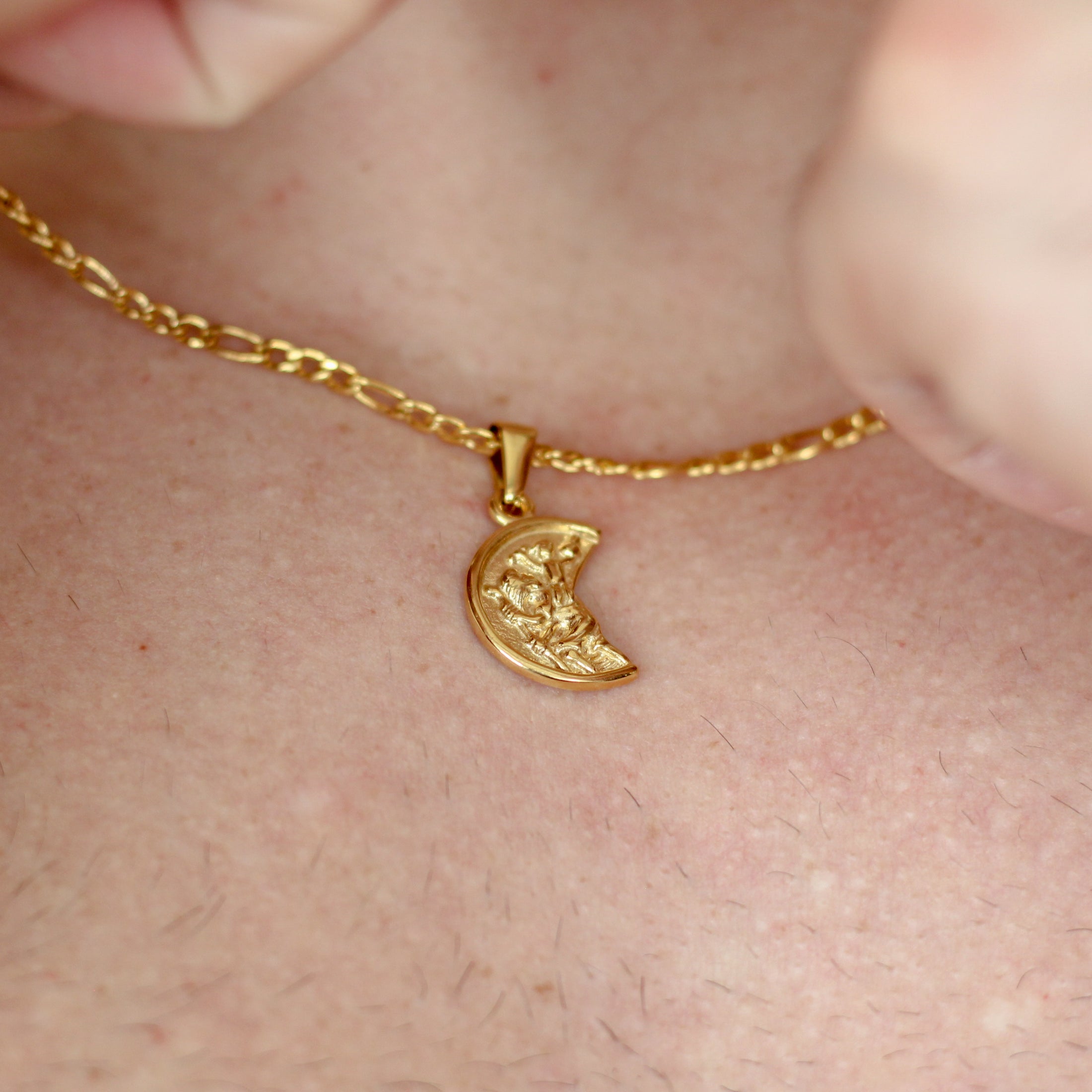 Gold Fractured St Christopher