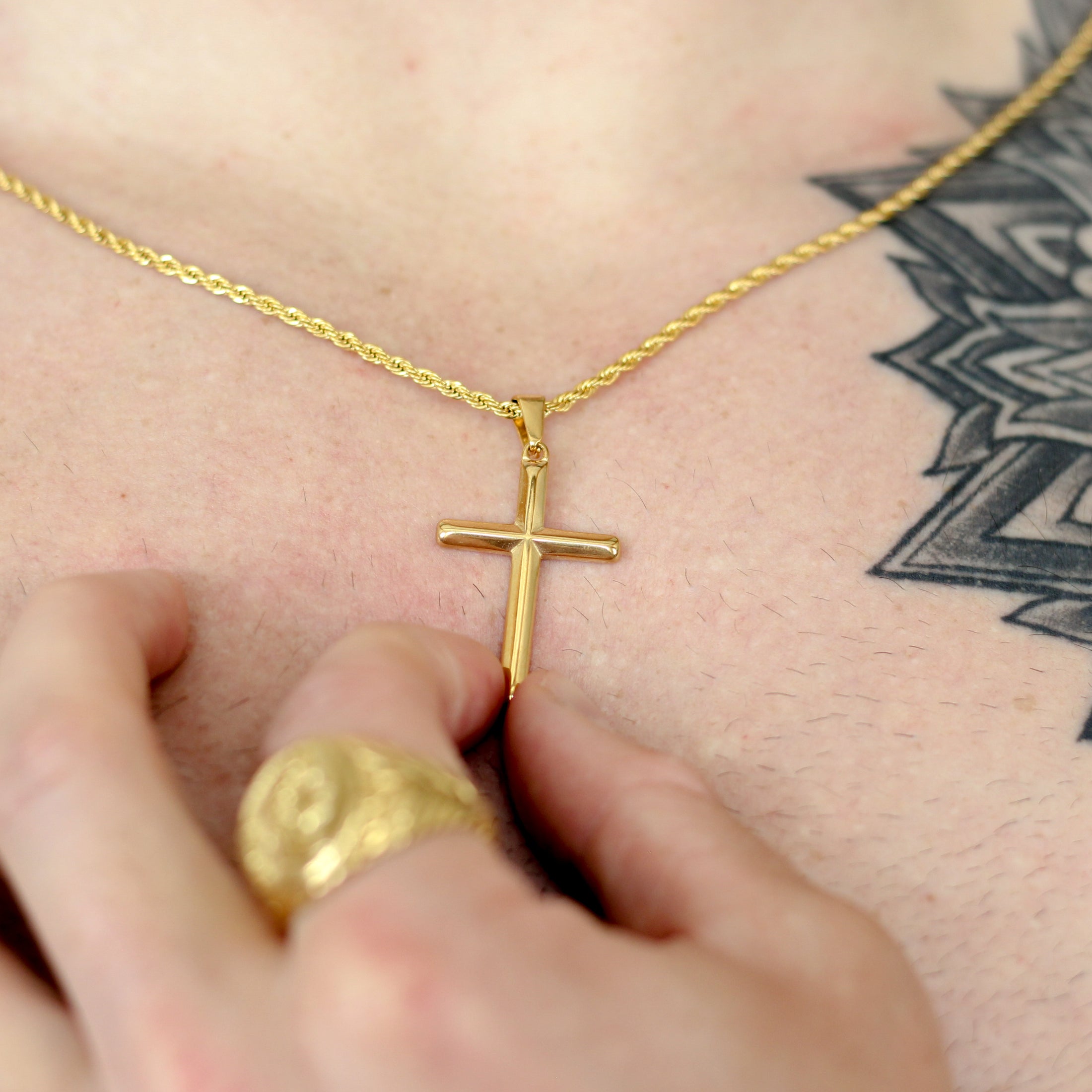 Gold Cross Pendant