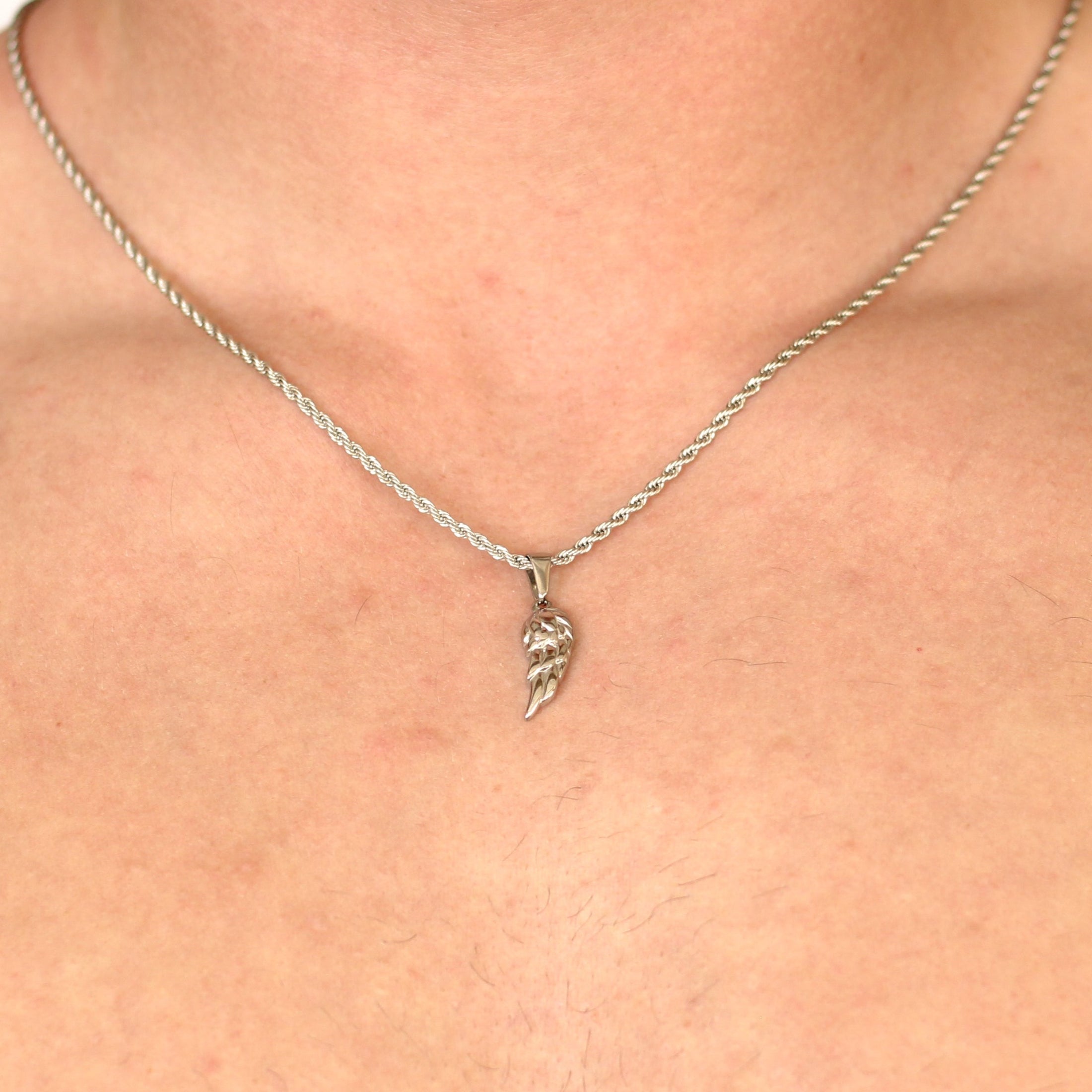 Silver Angel Wing Pendant