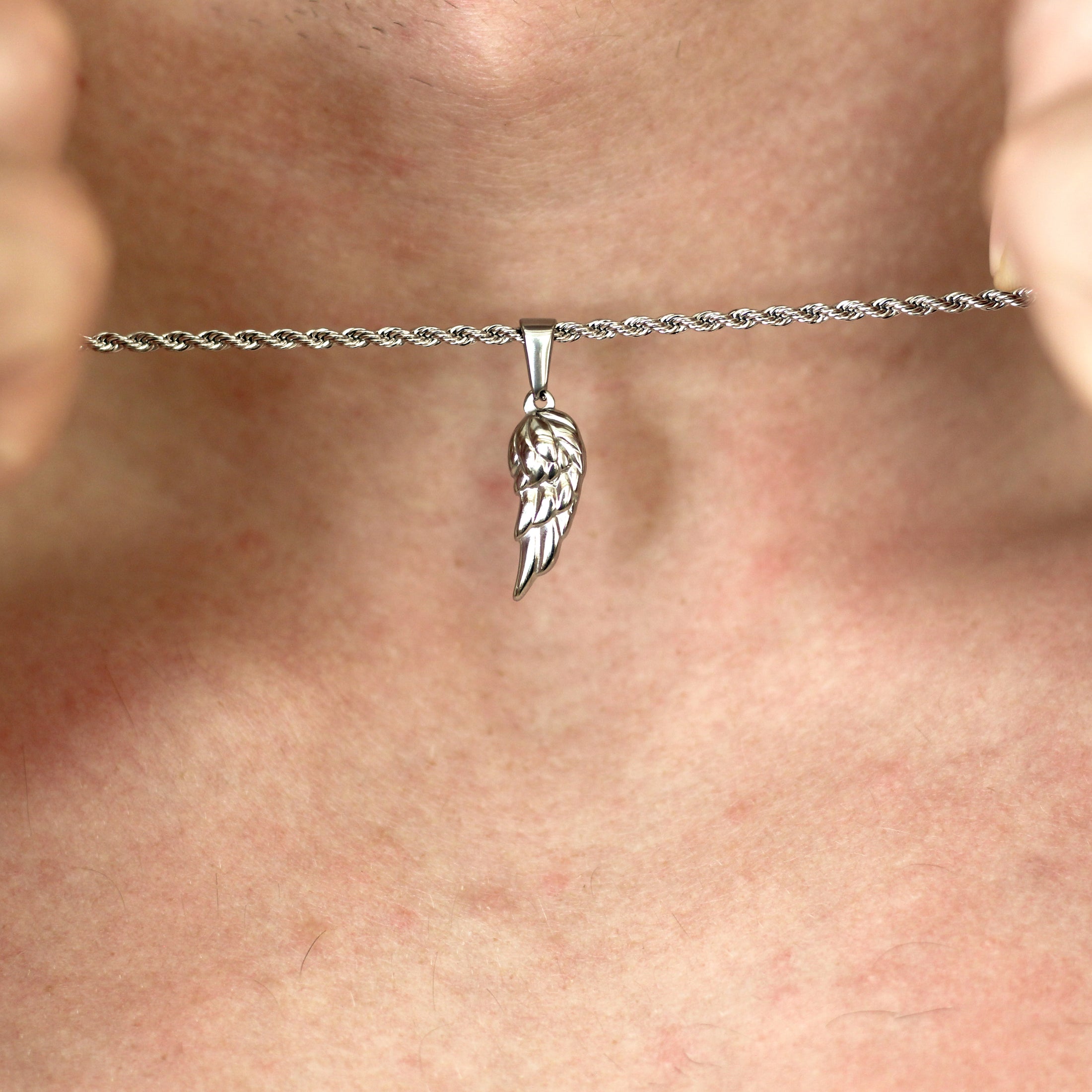 Silver Angel Wing Pendant