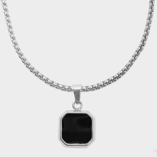 Silver & Black Onyx Pendant