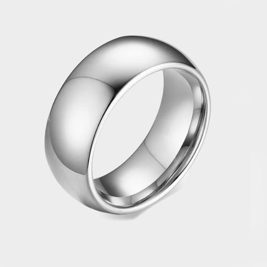 Silver Rounded Band Ring