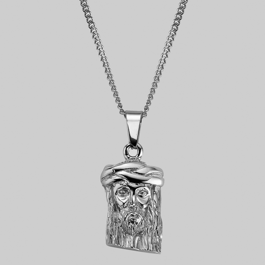 Silver Jesus Pendant