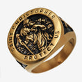 Load image into Gallery viewer, Gold St Christopher Ring
