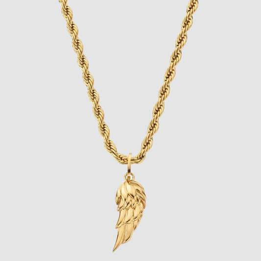 Gold Angel Wing Pendant