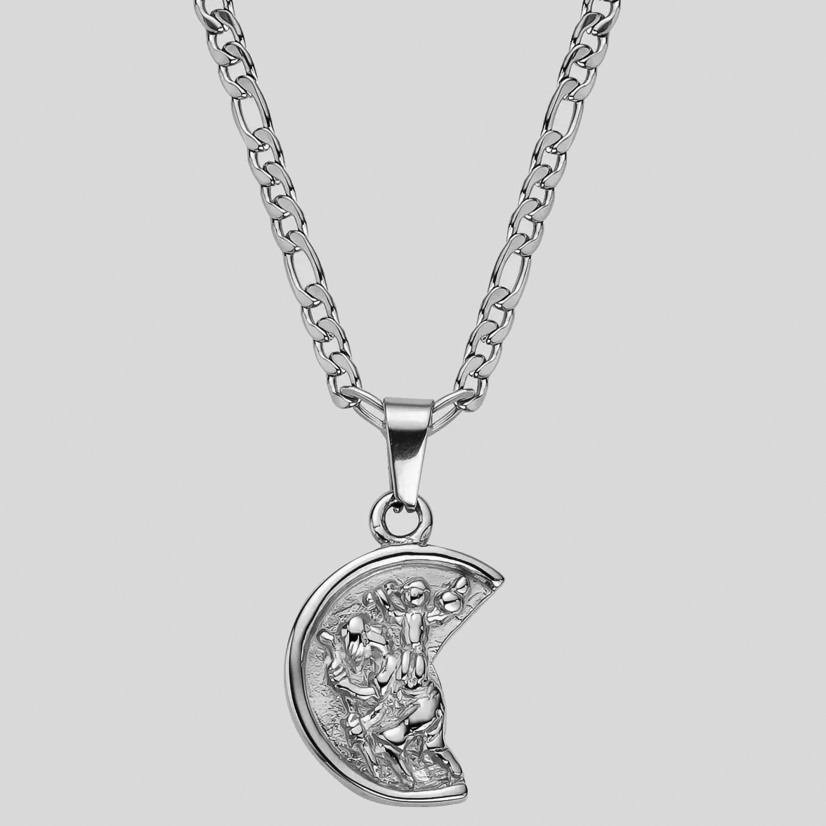 Silver Fractured St Christopher