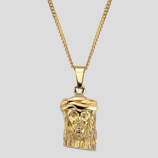 Gold Jesus Pendant