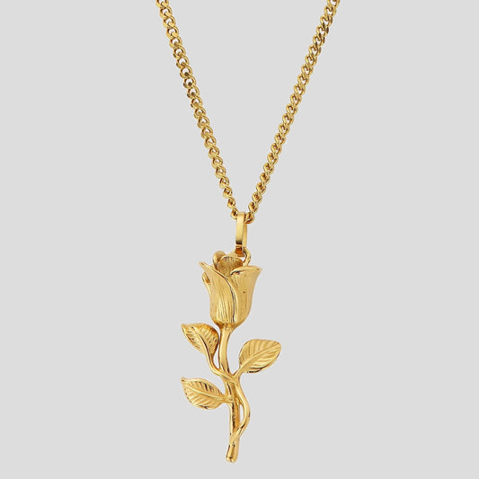 Gold Rose Pendant