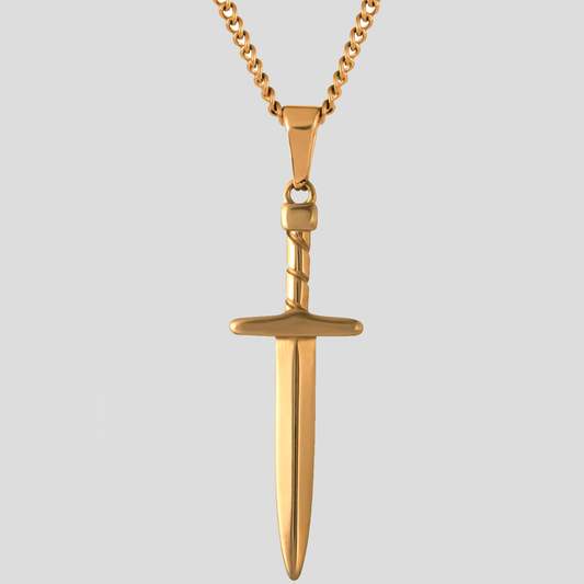 Gold Dagger Pendant