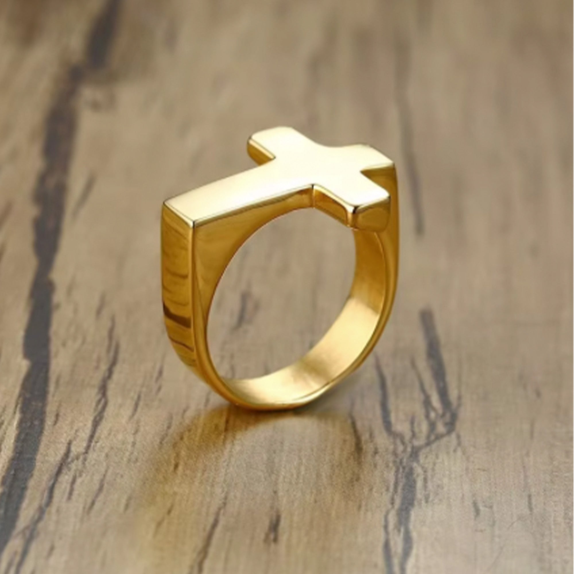 Gold Cross Ring