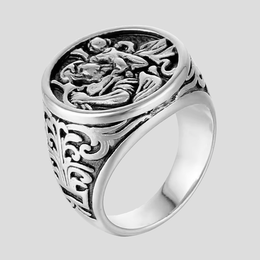 Silver Protect Us Ring